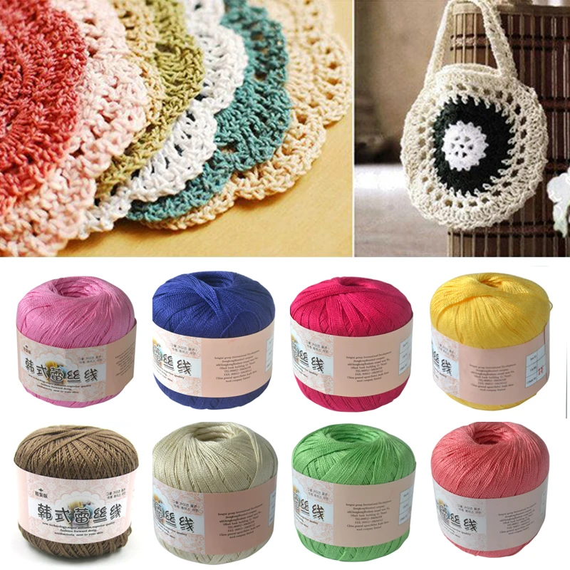 

50g High Quality DIY Cotton Lace Yarn Sewing Thread Yarn for Crocheting Fine Combed Yarn Using Crochet Knitting Yarn