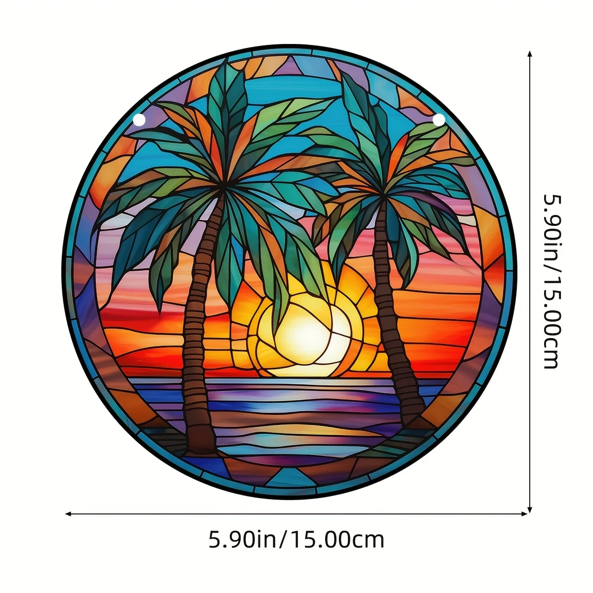 Акриловый круглый декор