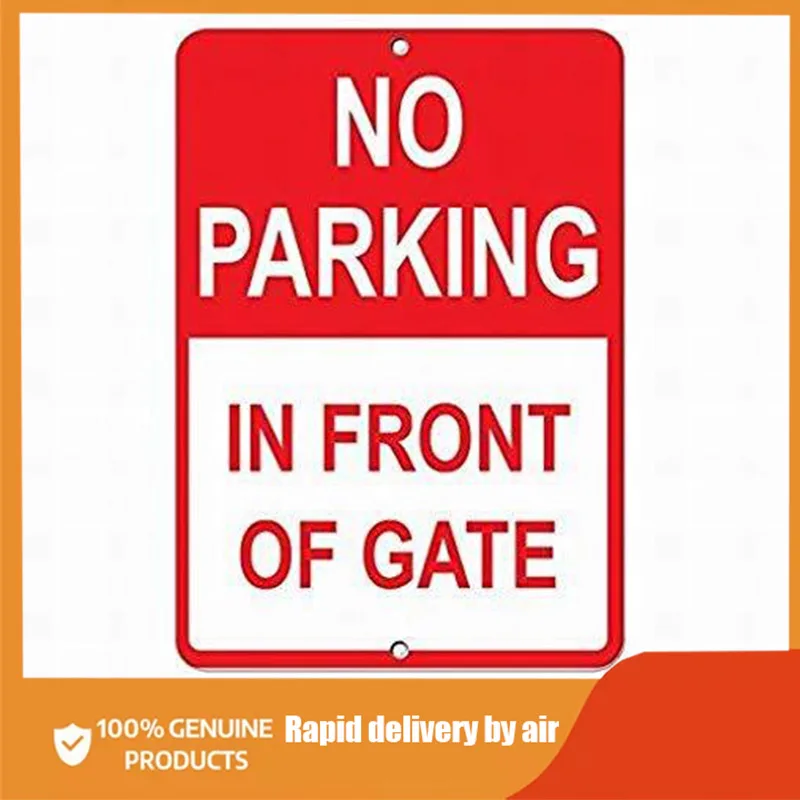 

Novelty Warning Sign Parking Tin Sign 8x12 No Parking in Front of Gate Style 5 Parking Sign Sign room decoration men