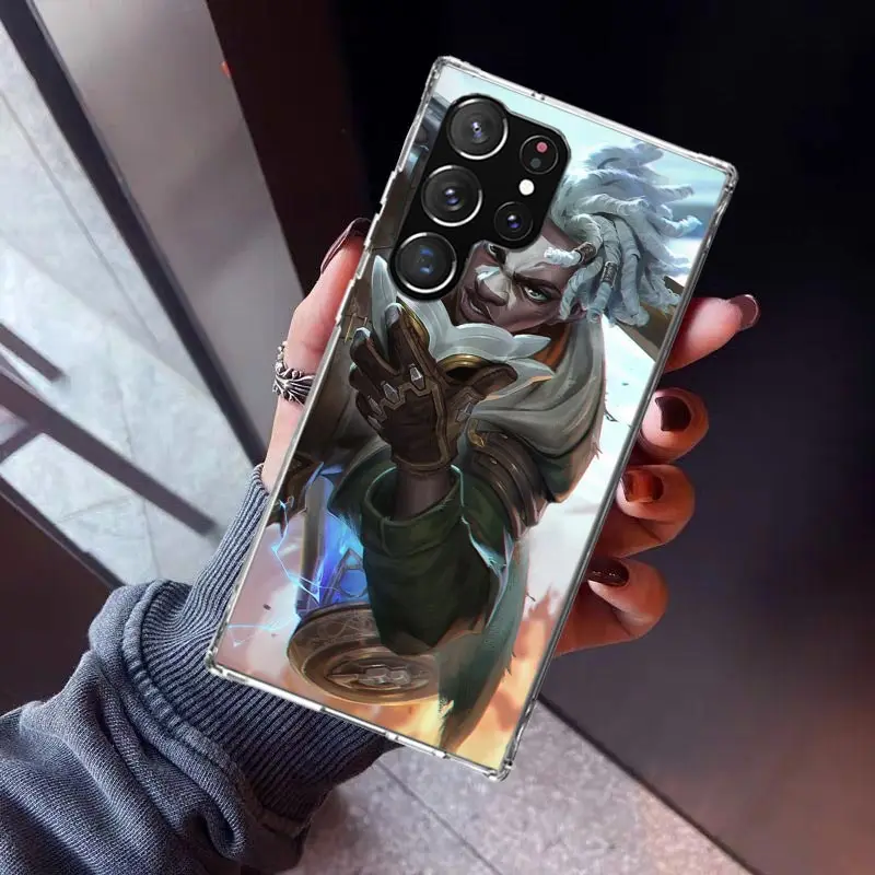 Чехол для телефона Arcane E-Ekko Anime Samsung Galaxy S25 S24 S23 Ultra S22 Plus S21 S20 FE S10 + S10E S25Ultra мягкая