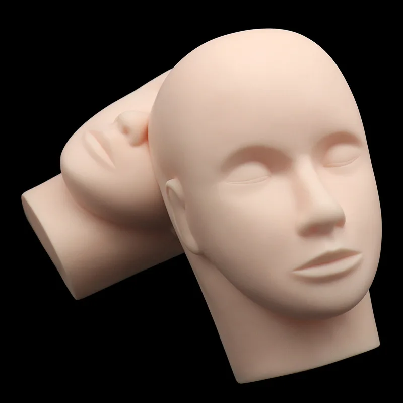 

Practice Eyelash Extension Mannequin Head Training False Eyelashes Extensions Sticker Pads Makeup Tools