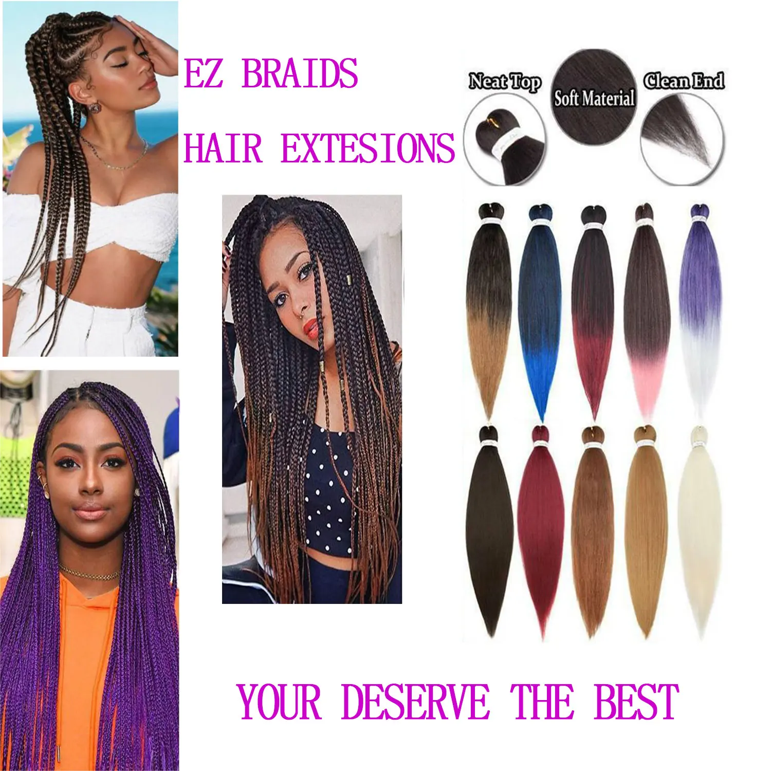Easy Braid предварительно растягивающиеся