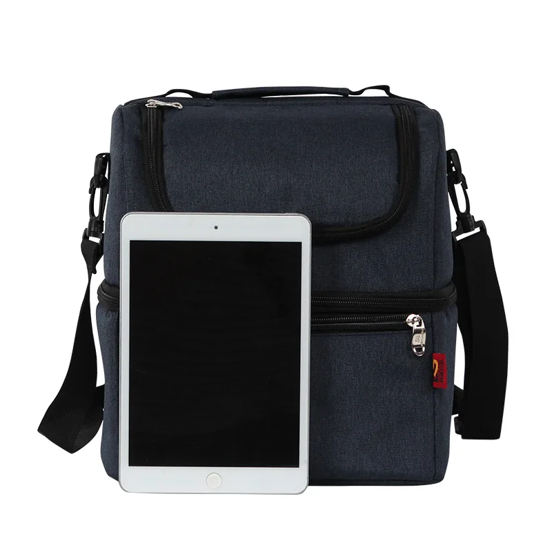 

Double-layer Ice Pack Waterproof and Leak-proof Insulation Bag Multi-functional Lunch Bag Fresh-keeping Lunch Bag