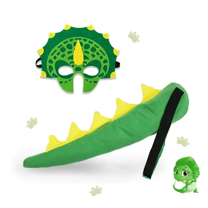 Динозавр Косплей День Рождения Декор Хэллоуин Костюм Для Выступления Маска