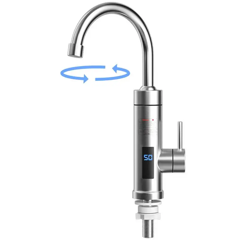 

Смеситель нагревательный без резервуара, регулируемый кран с быстрым нагревом, электрические водонагреватели для ванн, кухонной раковины, раковины