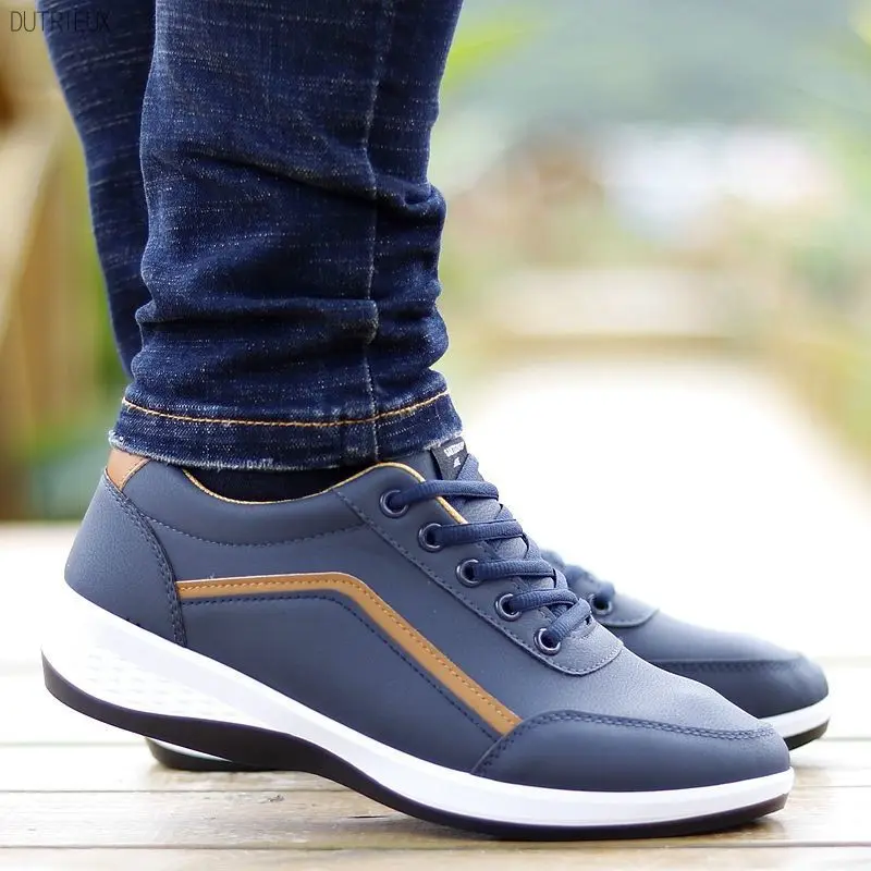 

Spring/Autumn versatile sports shoes men's leather shoes breathable Korean tourist shoes men's casual shoes S8600-S8614 Morliron