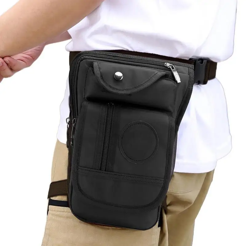 

Drop Leg Bag Motorcycle Leg Pouch Vintage Hands Free Wallets Fanny Waist Bag For Men Carrying All Phones For Traveling Running