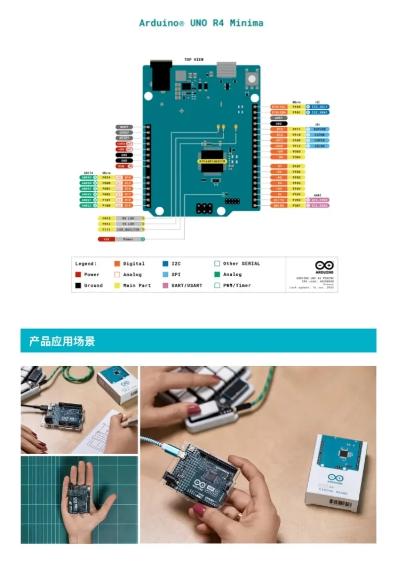 Arduino UNO R4 WiFi minima официальная оригинальная импортная макетная плата для изучения