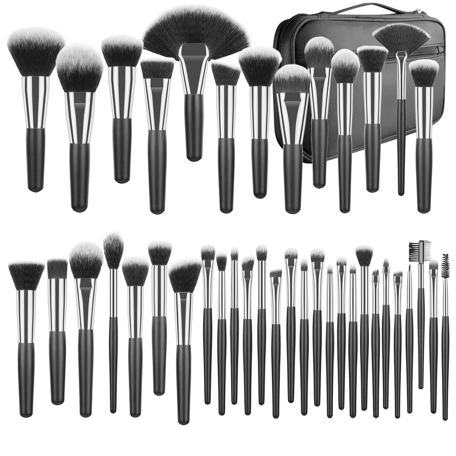40-шт кисти для макияжа без сумки на молнии/с сумкой молнии классические