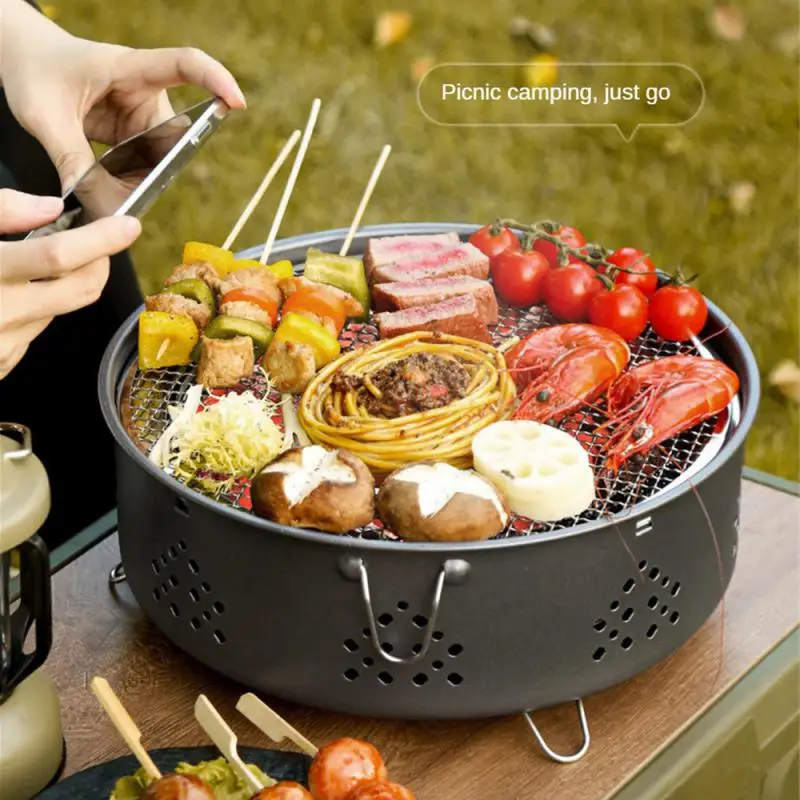 

Balcony Bbq Can Be Carried Or Hung Indoor Portable Charcoal Smoke-free Bbq Supplies Charcoal Grill Easy To Clean Barbecue Grill