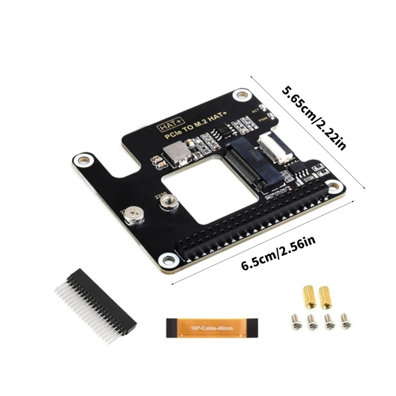 M.2 HAT для RPI5 PCIe — плата расширения твердотельного накопителя NVMe Увеличьте