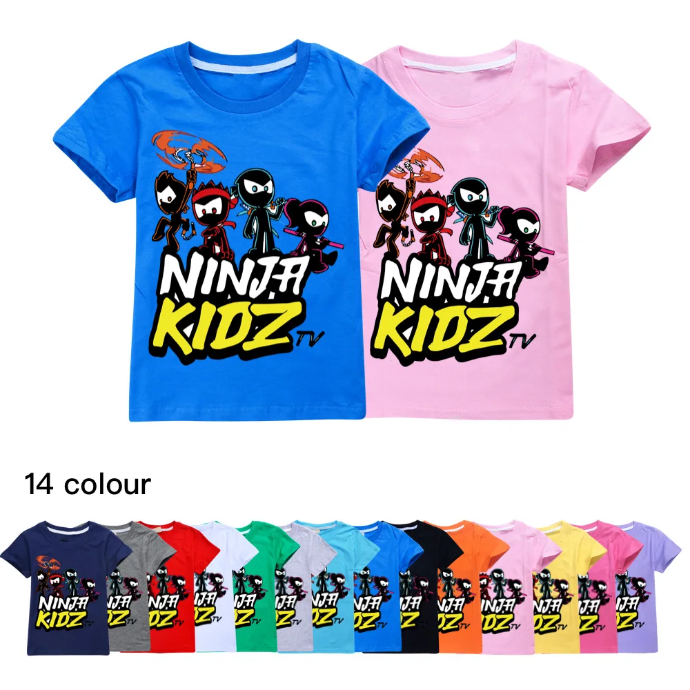 Ninja Kidz Kids Clothes Cotton Short-sleeved T-shirts Childr