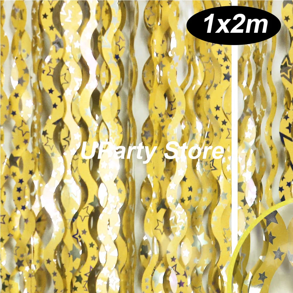 

Фольгированная волнистая занавеска MicroPlush 1x2 м