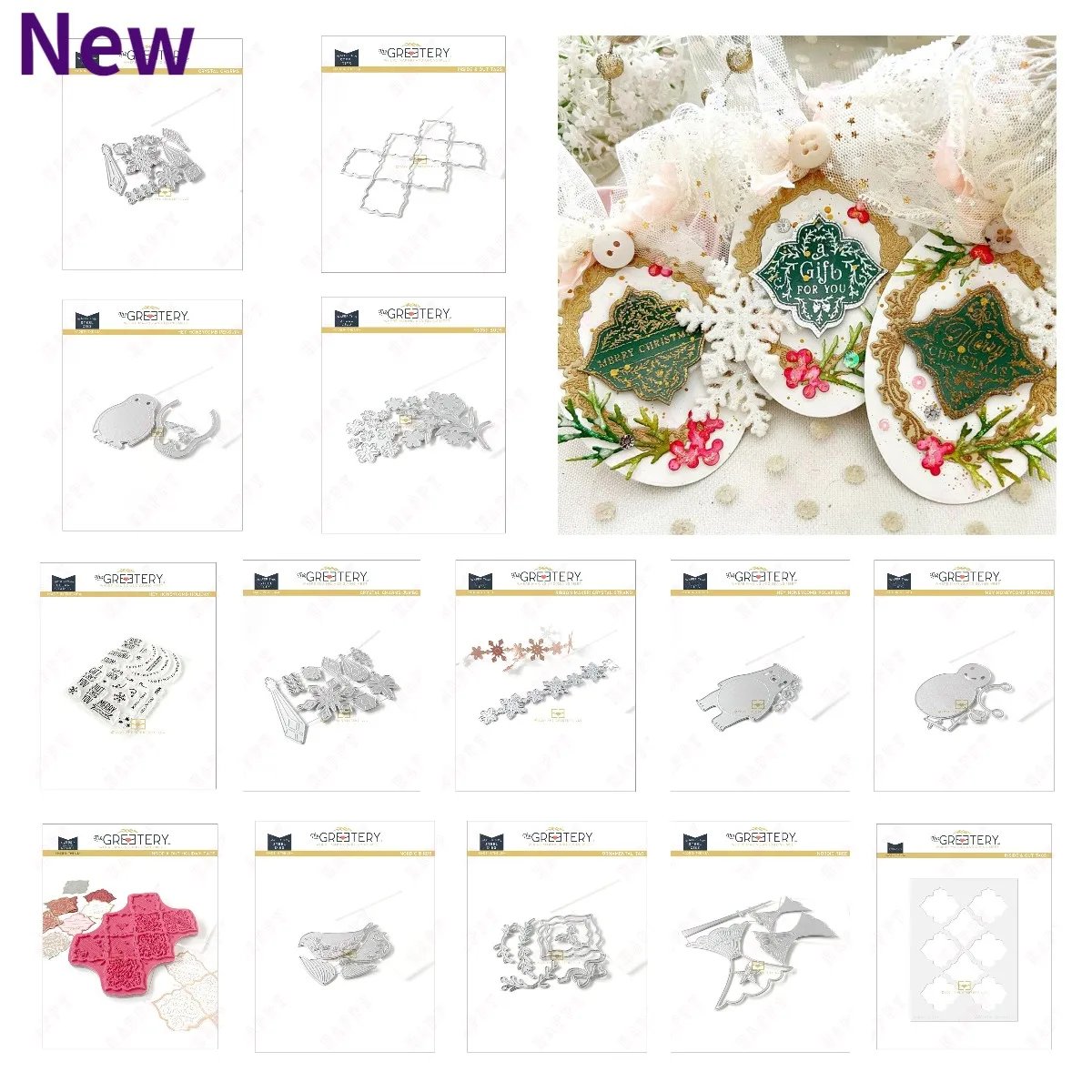 Набор штампов для скрапбукинга и металлических