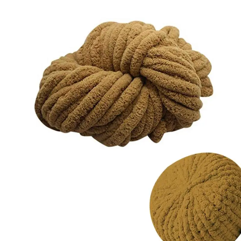 

Chenille Yarn Sage For Knitting Soft And Fluffy Crochet Yarn For DIY Projects Fluffy Thick And Soft Chunky Chenille Yarn For