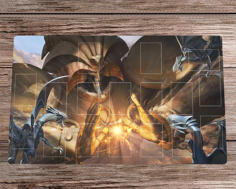 

YuGiOh Duel Playmat Exodia TCG CCG Mat Trading Card Game Mat Rubber Mouse Pad Desk Table Mat Mousepad Free Bag 60x35cm