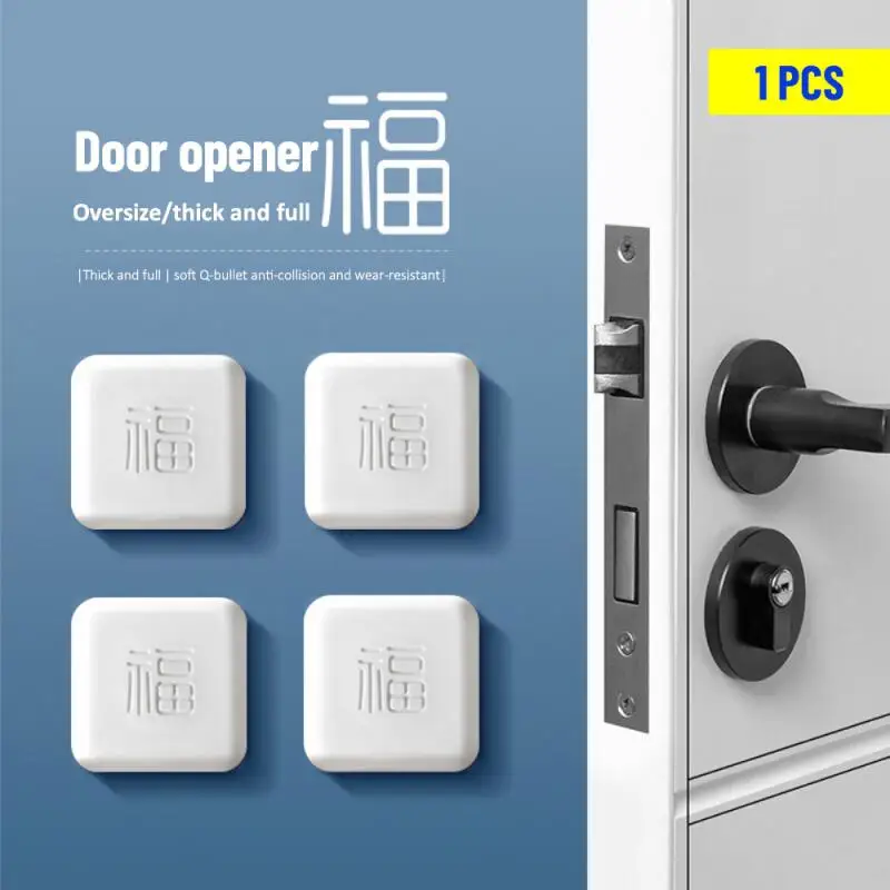 

1pcs Silicone Stopper Mute Rubber Pad Doorknob Wall Mat Home Products Thickening Mute Stickers Protection Pad Door Door Fender