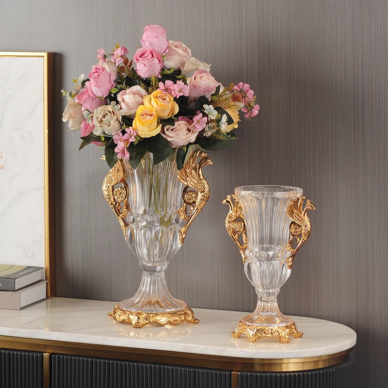 

Novelt Vertiplant Vase Glass Hydroponics Transparent Decorative Wedding Table Vase Terrarium Modern Art Floreros Home Decor Item