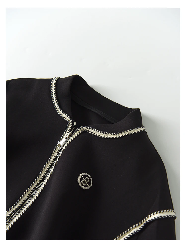 Женская простроченная тканая полосатая дышащая Модальная куртка Wxza002