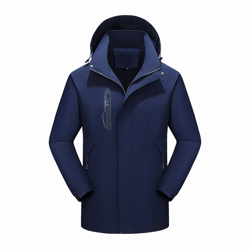 Куртка мужская со съемной крышкой ветрозащитная Водонепроницаемая зарядная