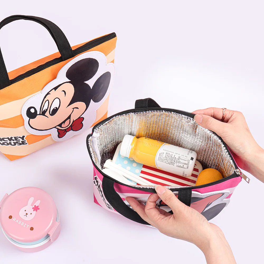 Disney Tote Lunch Bag for Women Girls Minnie Michie Tote Bag Cute Stylish Multi-purpose Bag for Office Workers Free Shipping
