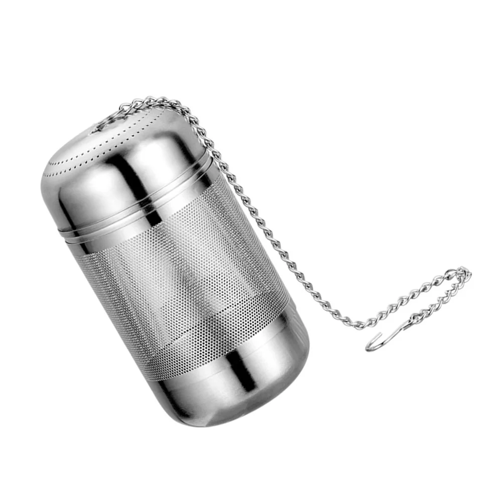 

Tea Strainer Infuser Loose Mesh Seasoning Steeper Filter Fine Strainers Leaf Chain Cooking Filters Soup Steel Stainless Diffuser