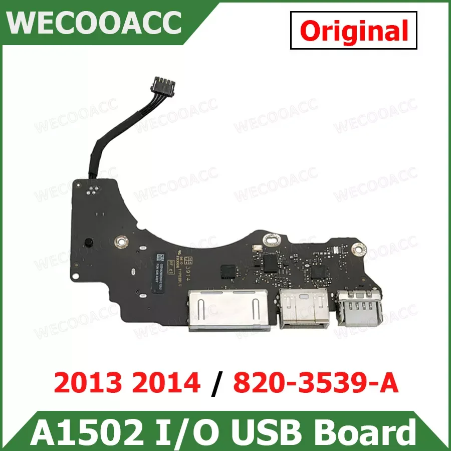 Original I/O USB SD Card Reader Board 820-3539-A For Macbook Pro Retina 13