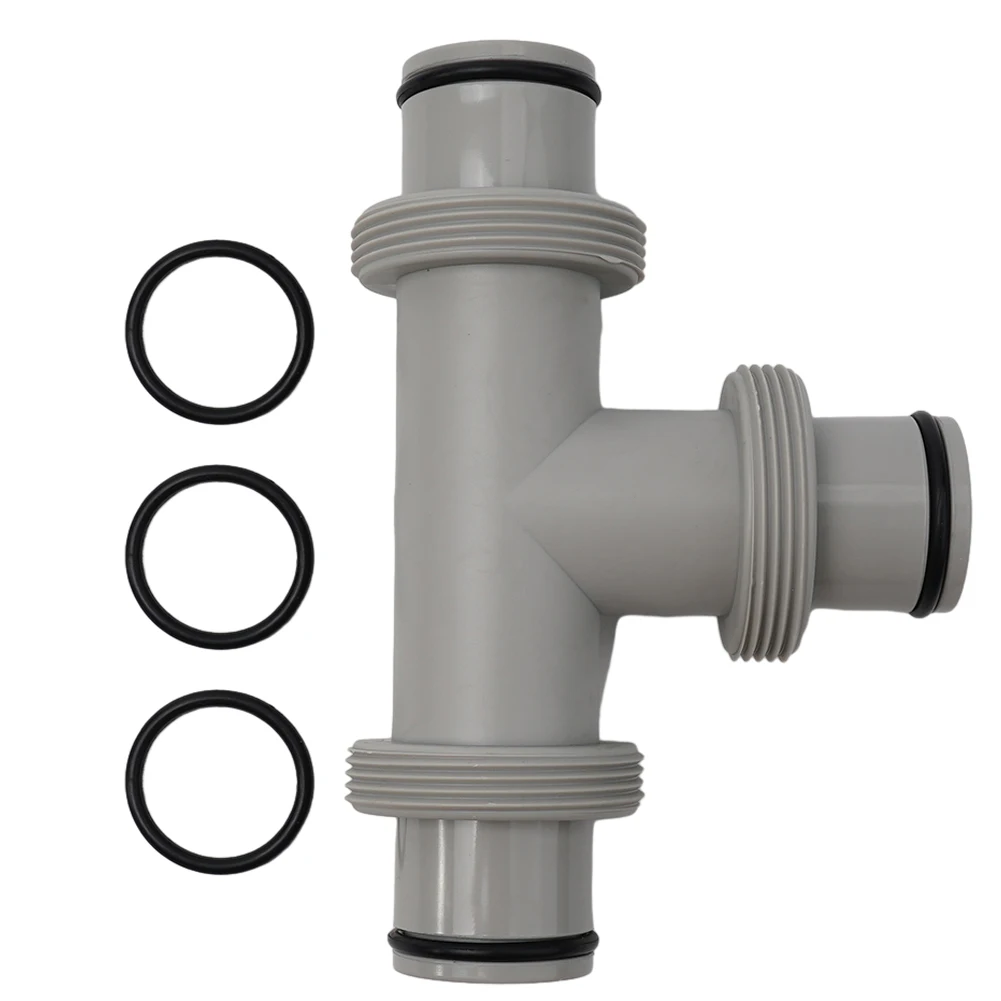 

High Quality 2pcs Hose Adapter Pool Supplies 1.5in Tee For Intex 1.5in Hose Extension Adapter Prevent Sun Rain