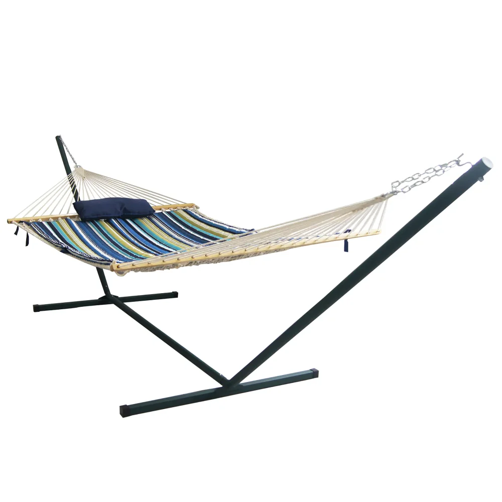 

Outdoor Leisure 15-ft Hammock Set - Blue Stripe