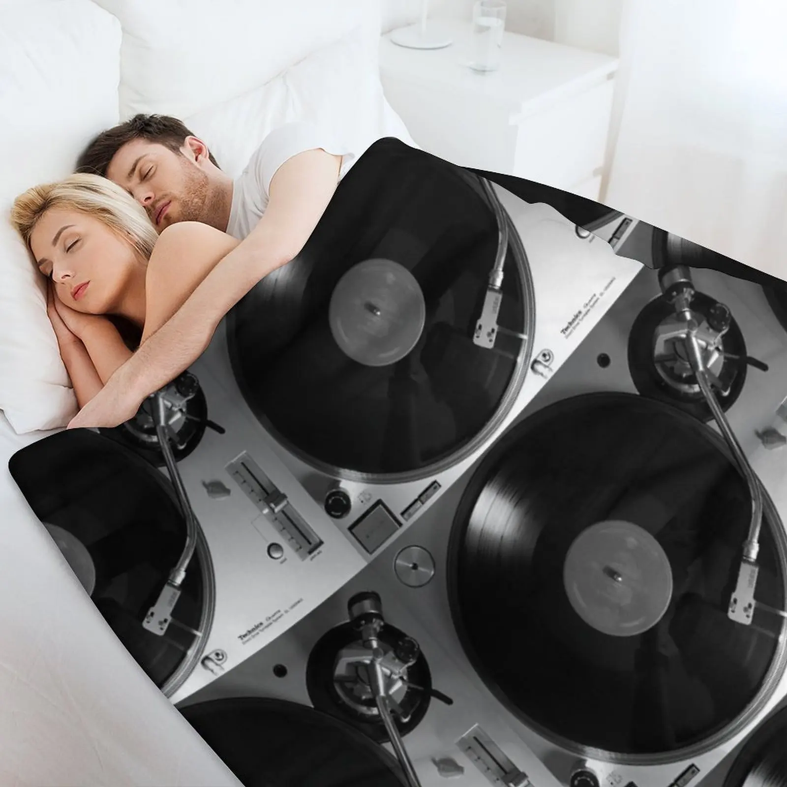 Фото Плед Technics SL-1200GR для проигрывателя винила, уютный плед из микрофибры для дома и спальни №4