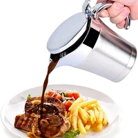 steak sauce pot multipurpose insulated gravy boat practical kitchen tool sauce storage container 304 stainless steel
