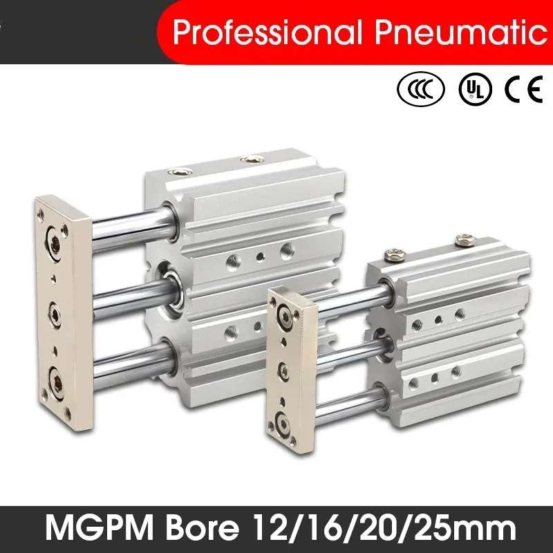 

MGPM SMC Type Pneumatic Compact Guide Cylinder MGPM12 MGPM16 MGPM20 MGPM25 Stroke 10/20/30/40/50/75/100/125/150/200MM