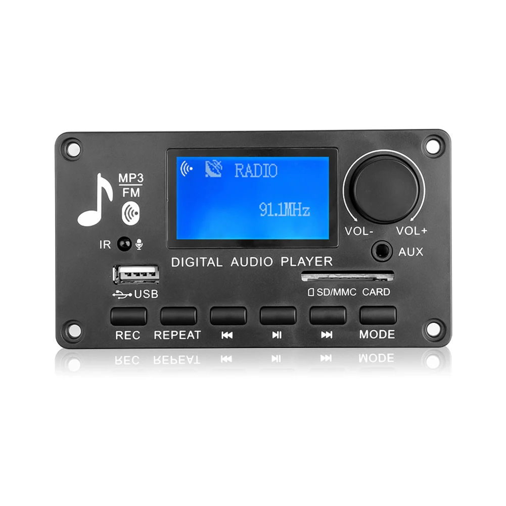 

12V Bluetooth-compatible 5.0 Amplifier WMA WAV FLAC APE MP3 Player Decoder Board