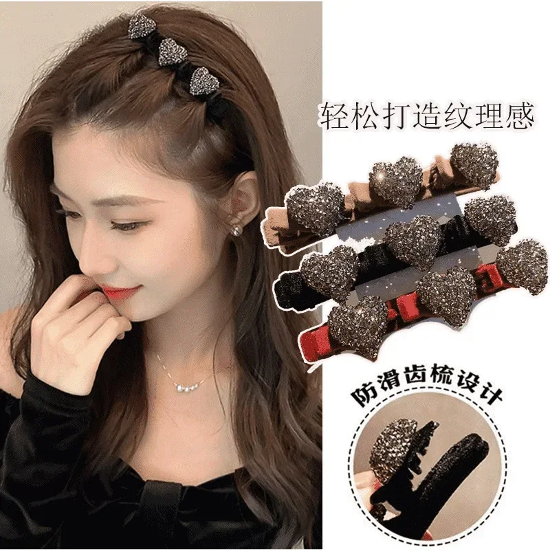 Fresh and Fashionable Girl's Braided Hair Tool Small Clip Cute Duckbill Headwear Women's Accessories Broken Side