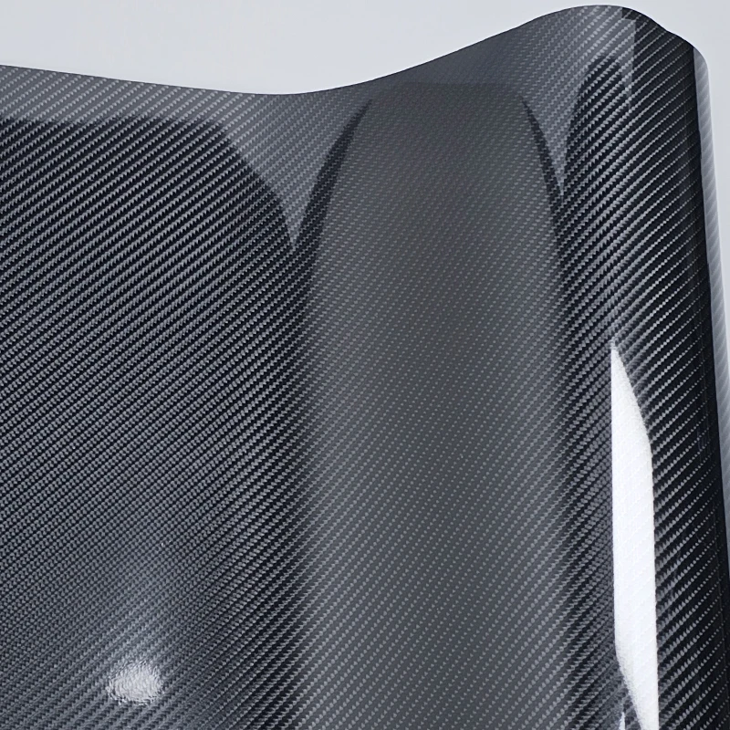 Самоклеящаяся пленка из углеродного волокна глянцевая черная для кузова