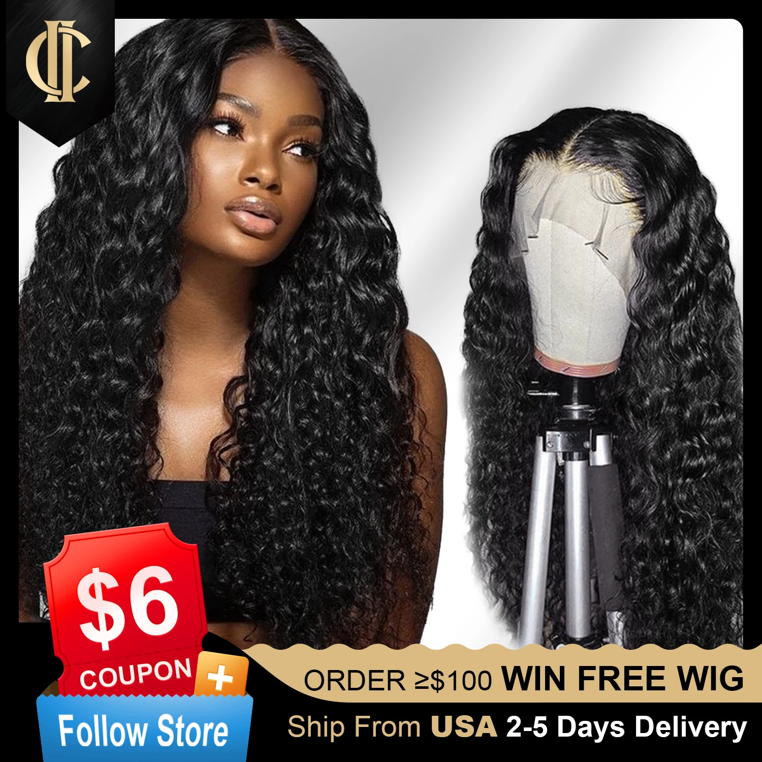 Remy Brazilian Human Hair 360 Water Wave 4x4/13x4/13x6 Hd Transparent Full Lace Front Wig Human Hair Pre Plucked On Promotion