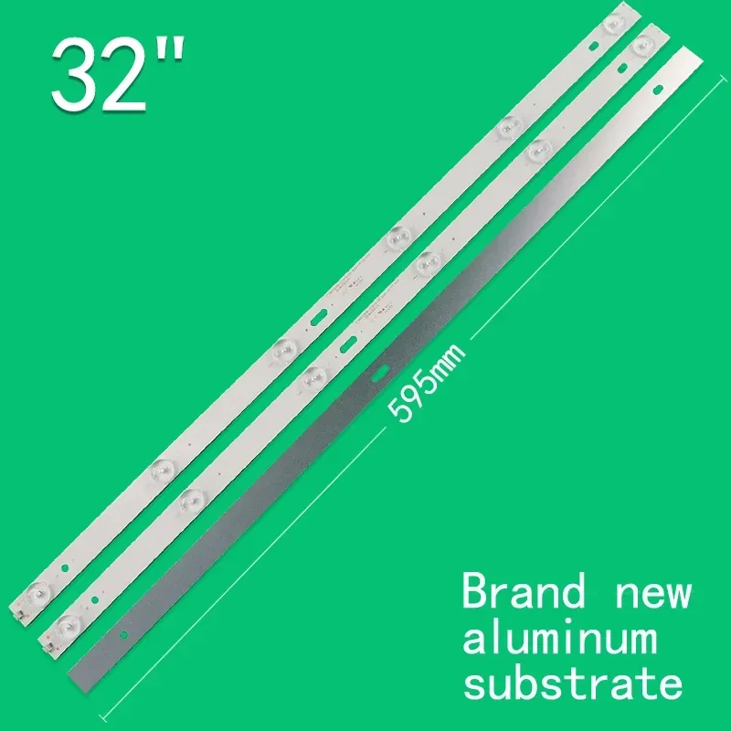 3 шт. = 1 комплект 6 светодиодов В 595 мм для 32-дюймового ЖК-телевизора MX32D06-ZC21FG-05 303MX
