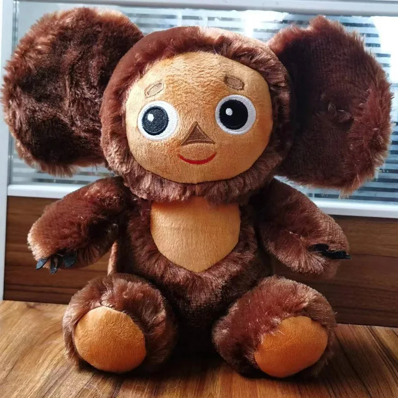 

Cheburashka плюшевая игрушка с большими глазами обезьянка с одеждой кукла Россия аниме ребенок Kwaii Успокаивающая сна кукла игрушки для детей девочек