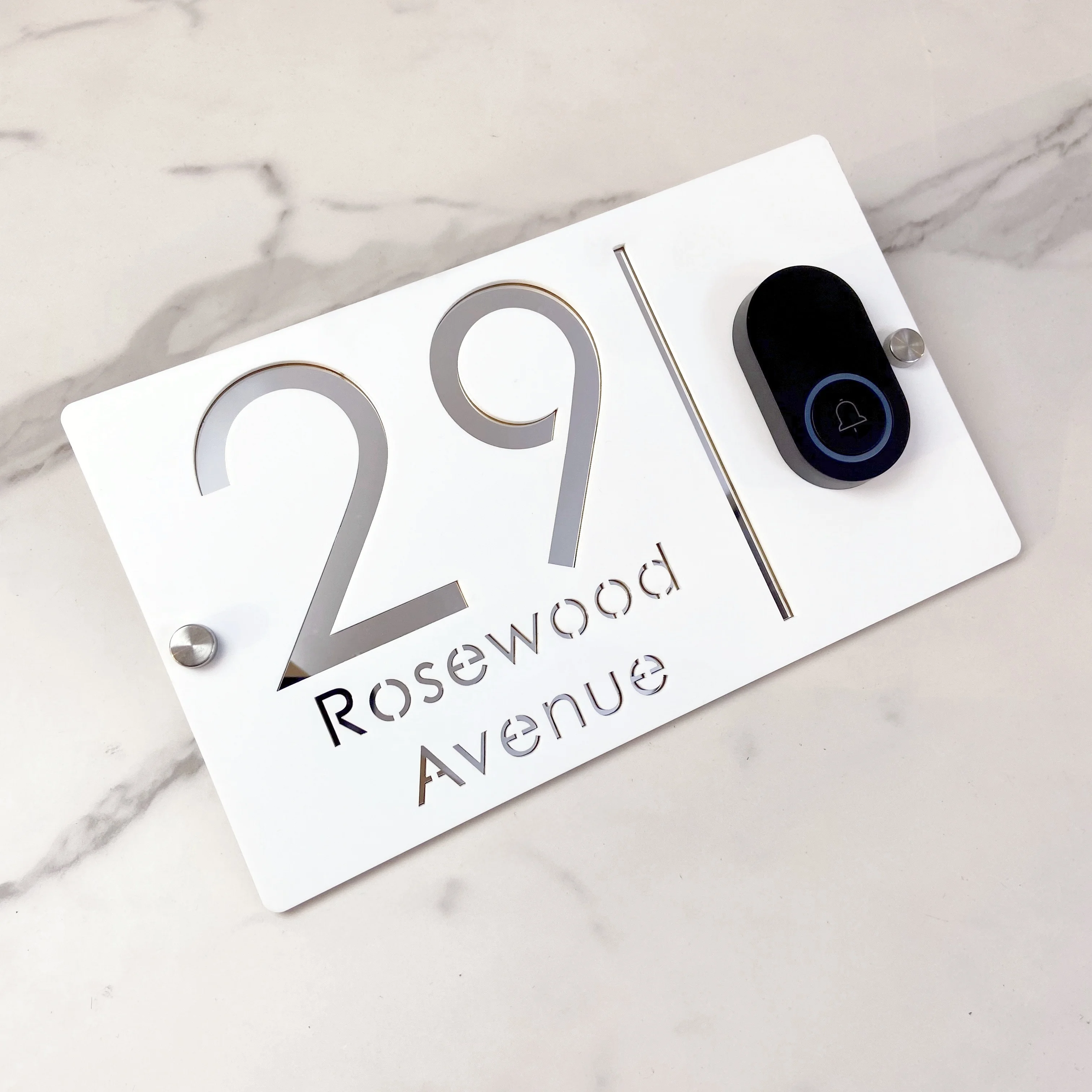 

Персонализированная акриловая табличка с дверным звонком