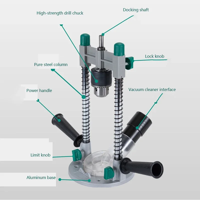 90-угольная регулируемая направляющая для сверла вращающаяся подставка
