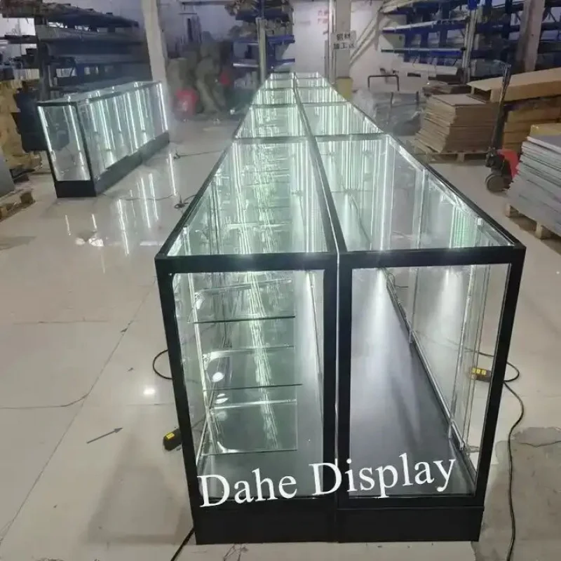 Стеклянный витринный шкаф Dahe