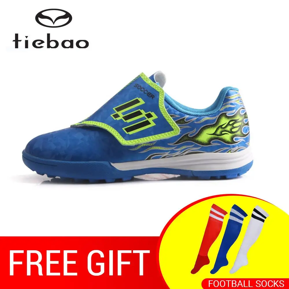 

TIEBAO Teenages TF Turf Rubber Soles Kids Football Boots Outdoor Sports Training Soccer Shoes Sneakers Buy Shoes Get Free Socks