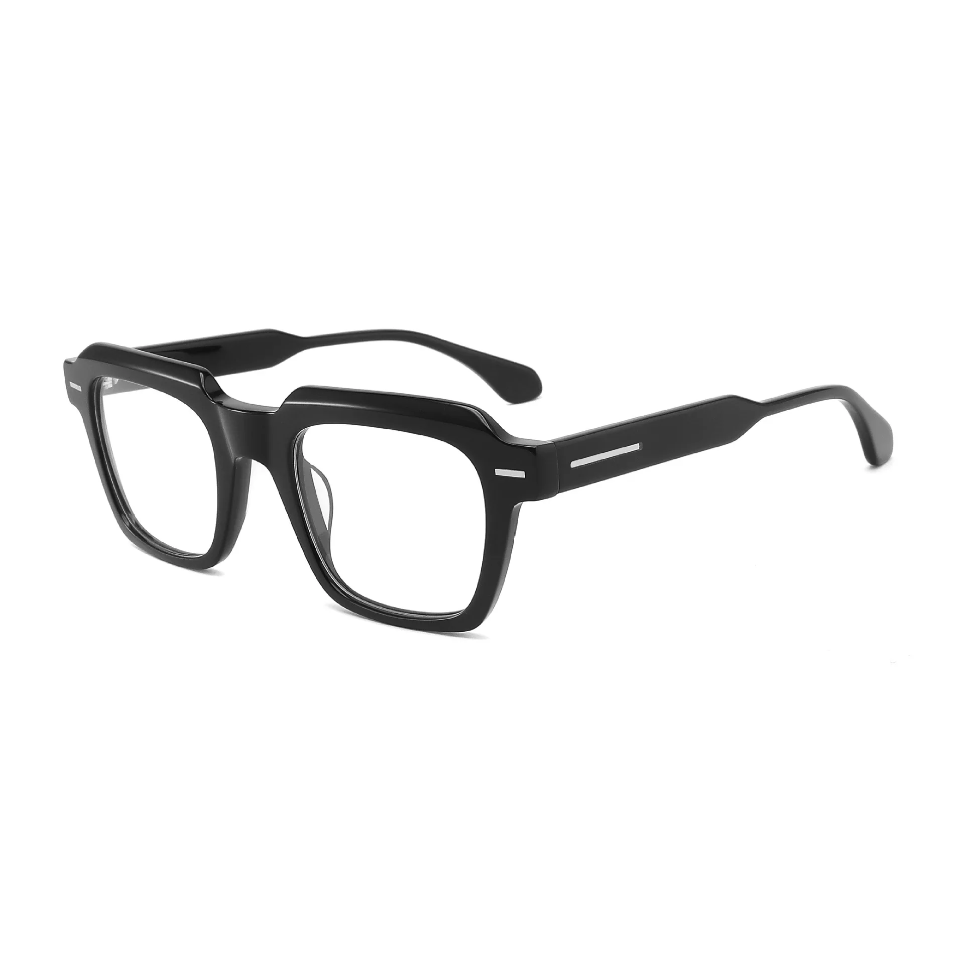 

Zerosun Fashion Eyeglasses Frames Male Women Square Acetate Glasses Men Vintage Spectacles for Reading Receipt Lens