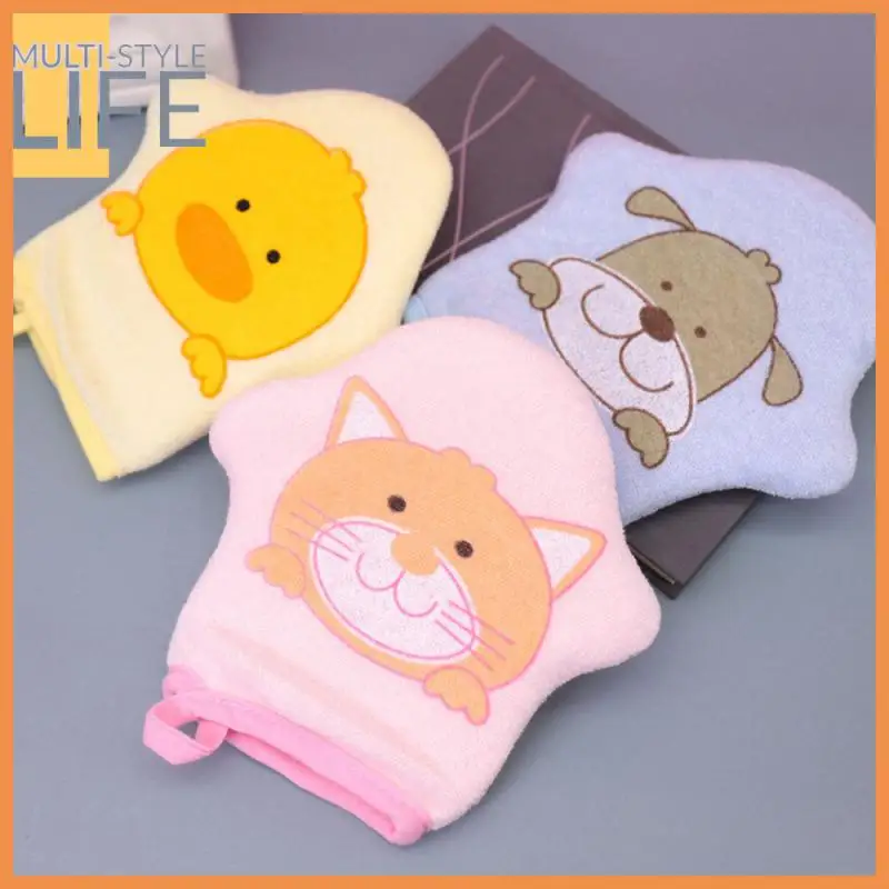 

Flexible Bath Towel Cartoon Shower Cotton Sturdy Convenient Drying Bath Rub Bathing Gloves Comfortable Rubbing Rubbing Towel