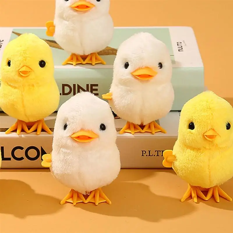 

Plush Wind Up Clockwork Chicken Cartoon Mini