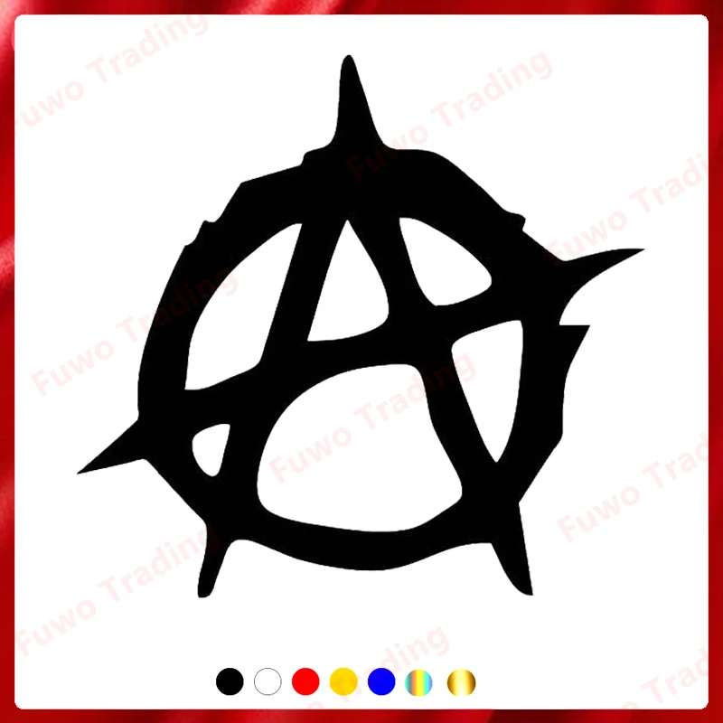 

Fuwo Trading Die-Cut Vinyl Decal Anarchy Car Sticker PVC Waterproof Auto Decors on Car Body Bumper Rear Window