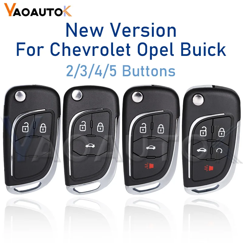 

Модифицированный складной пульт дистанционного ключа автомобиля для Chevrolet Opel Buick Cruze Epica Lova Camaro Vauxhall Insignia Astra Mokka 2345 кнопки