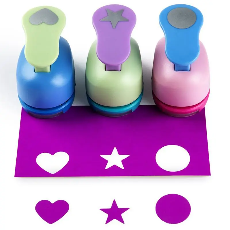 

Crafts Punch Paper Punches ,Punches,Pack Of 3,Heart,Circle,Star