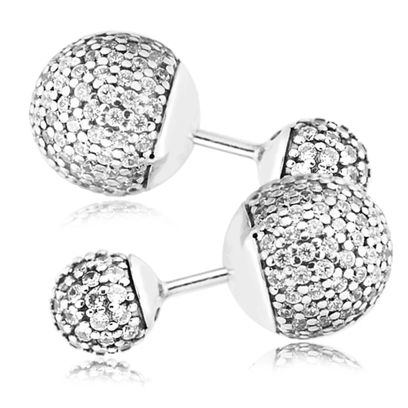 

Earrings For Woman Mother's Day Elegant New product Collection Stud Jewelry Making 925 Original Silver Fashion Earring