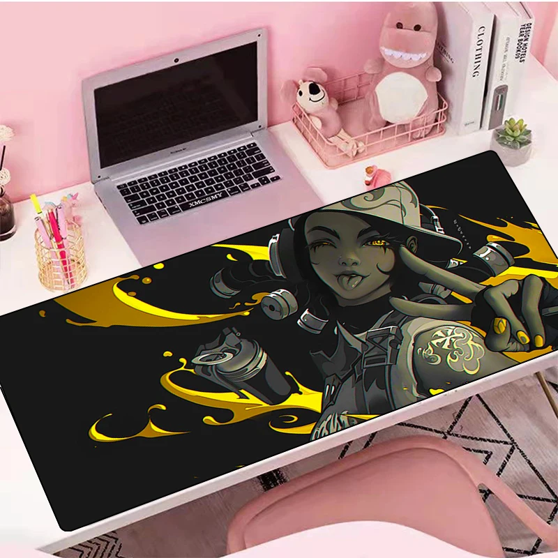 

Коврик для мыши Valorant в стиле аниме, аксессуары для ПК, игровой коврик для мыши, игровой резиновый коврик, настольный протектор, коврики для м...